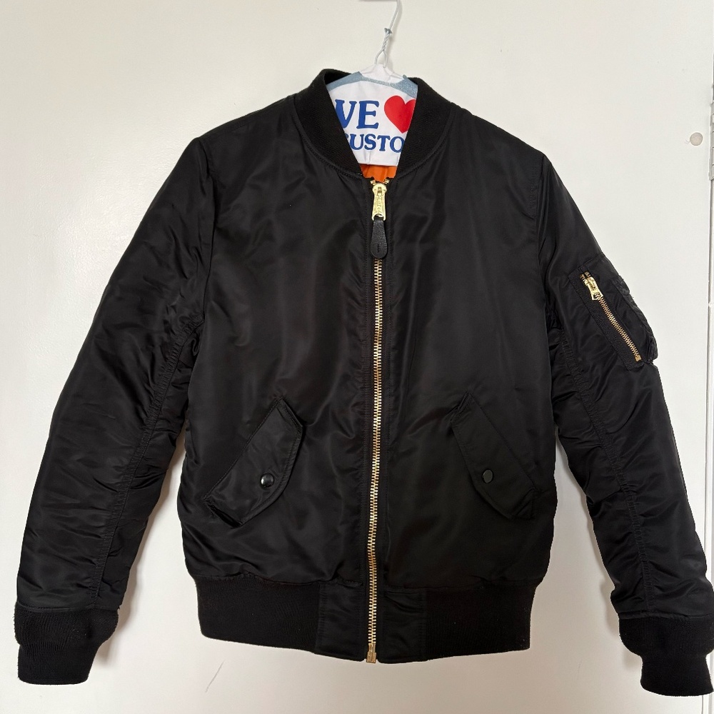 Alpha Industries Womens Nylon Bomber Jacket - Small